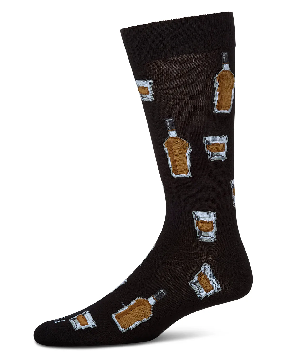 Whiskey Bar Conversational Bamboo Blend Men's Socks sold by MeMoi product image thumbnail 2