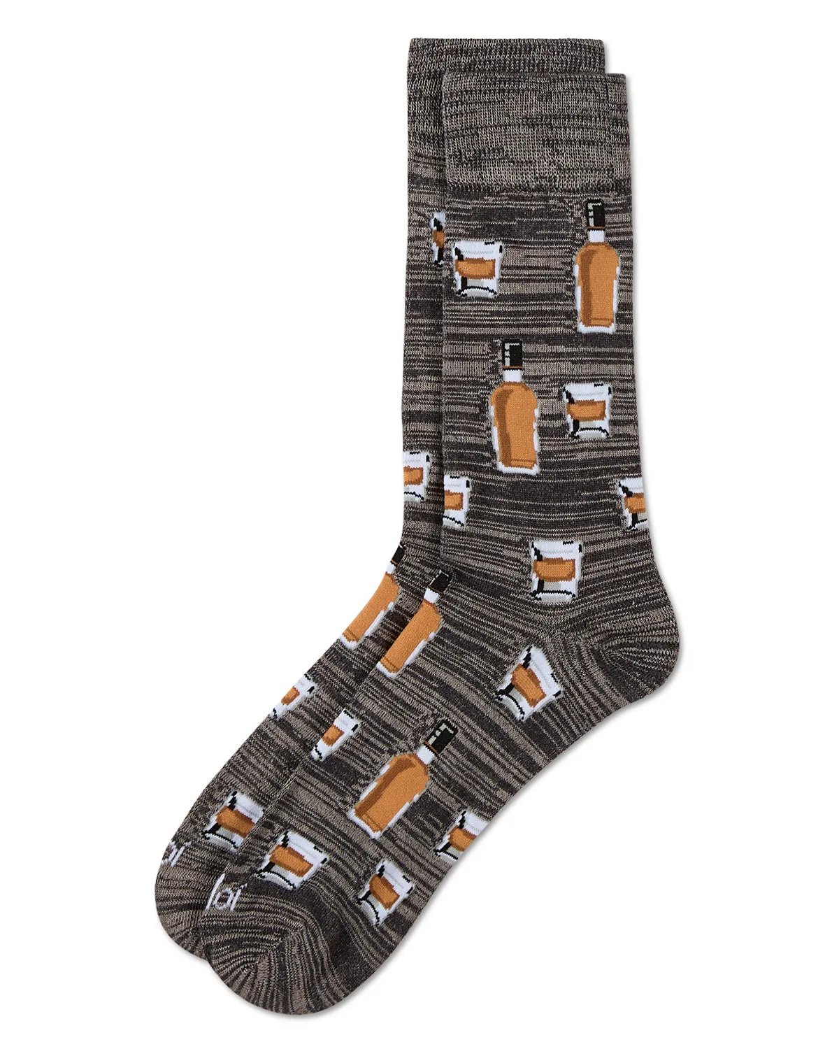 Whiskey Bar Conversational Bamboo Blend Men's Socks sold by MeMoi product image thumbnail 5