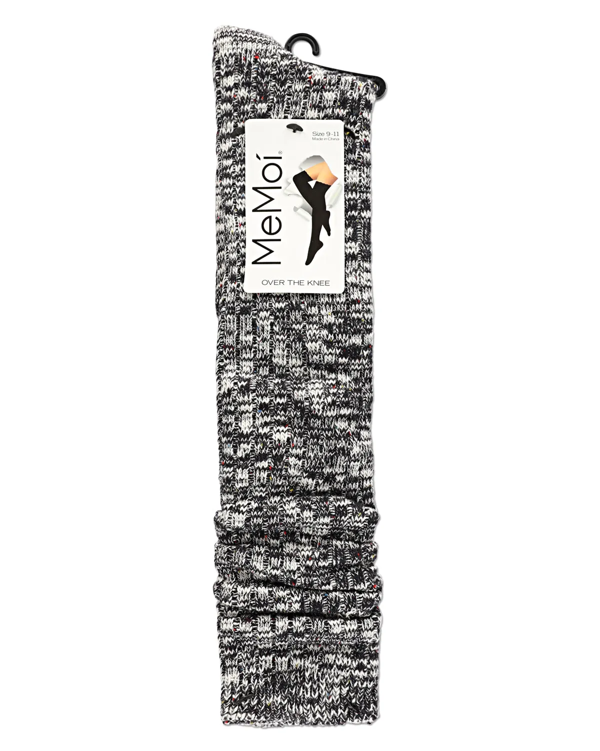 Overcast Marled Rib Over the Knee Socks sold by MeMoi product image thumbnail 2