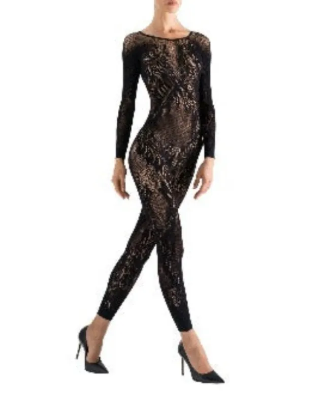Natori Feathers Long Sleeve Lace Bodysuit sold by MeMoi
