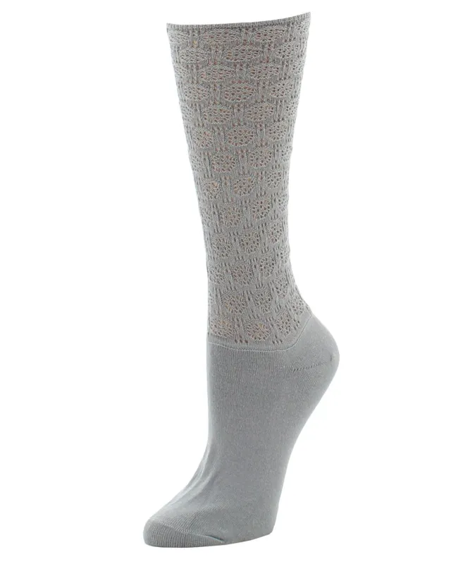 Natori Circular Knit Cotton Blend Crew Socks sold by MeMoi