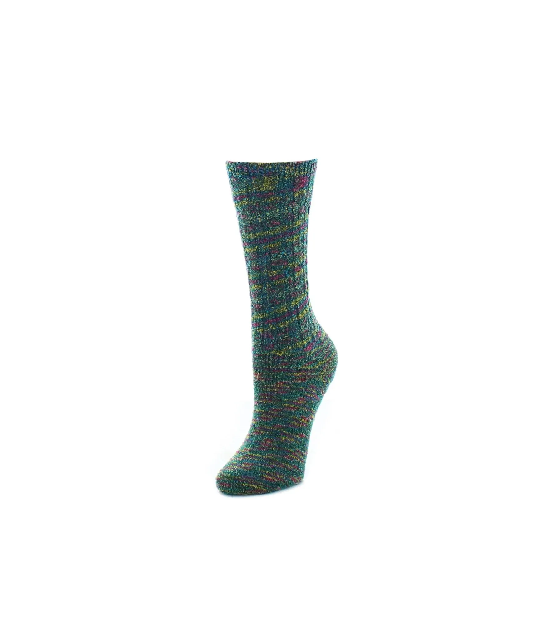 Women's Spacedye Multicolor Cozy Crew Sock sold by MeMoi product image thumbnail 3