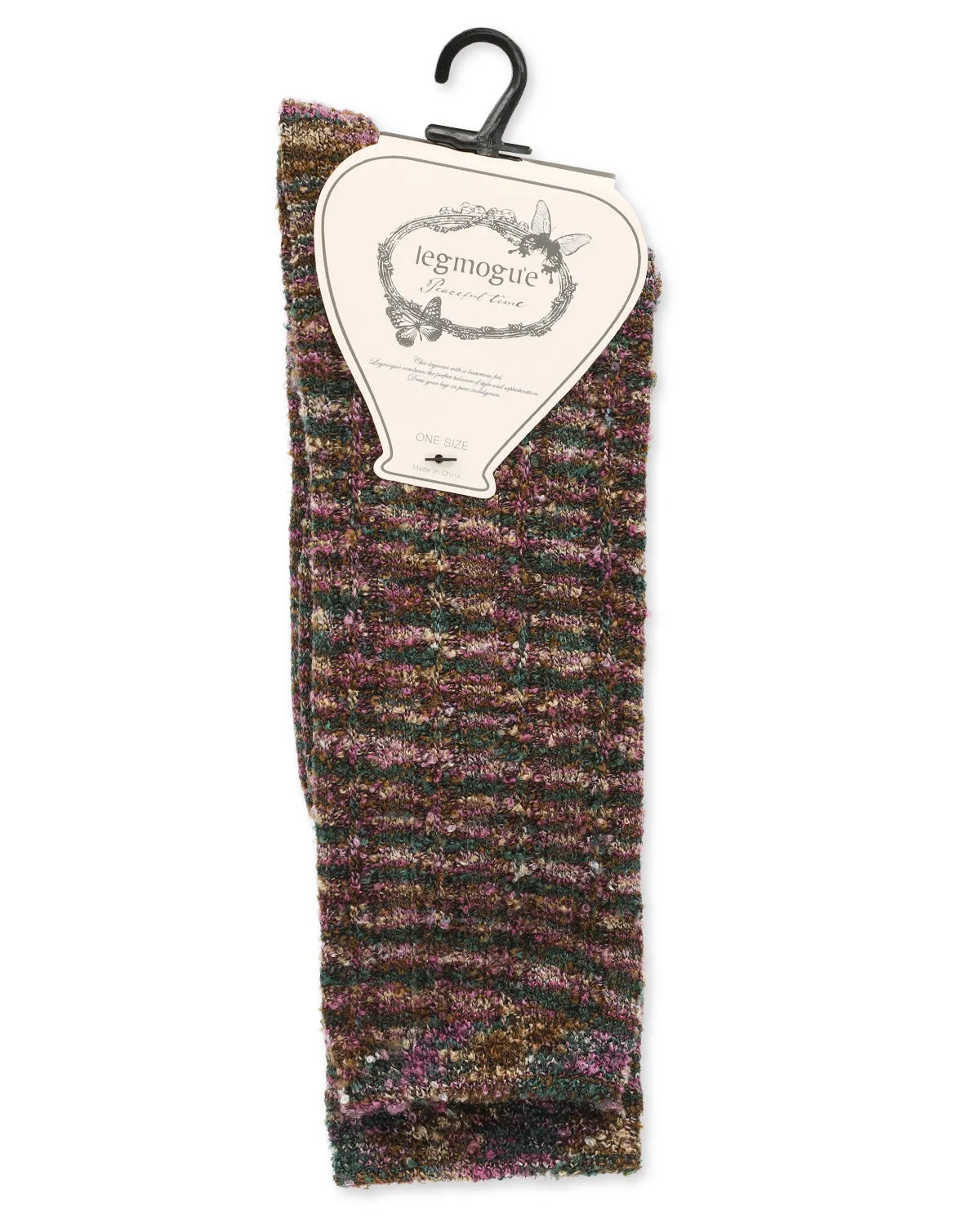 Women's Spacedye Multicolor Cozy Crew Sock sold by MeMoi product image thumbnail 5