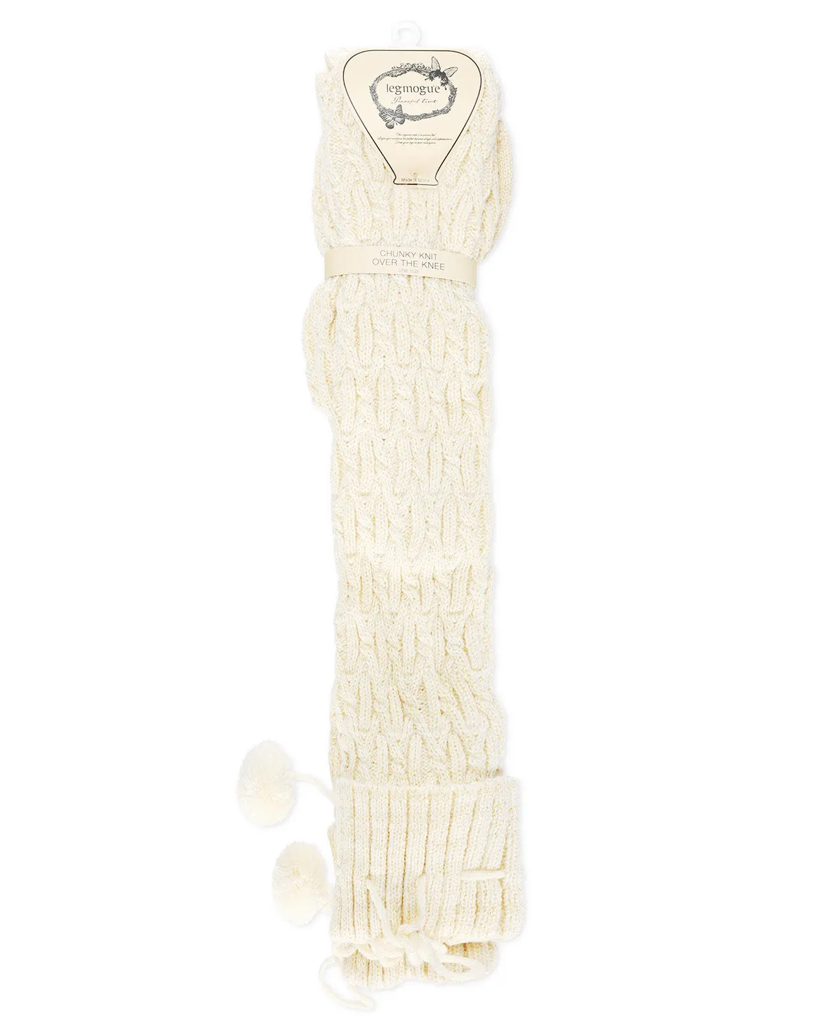 Women's Interdiamond Chunky Knit Over The Knee Warm Sock sold by MeMoi product image thumbnail 4