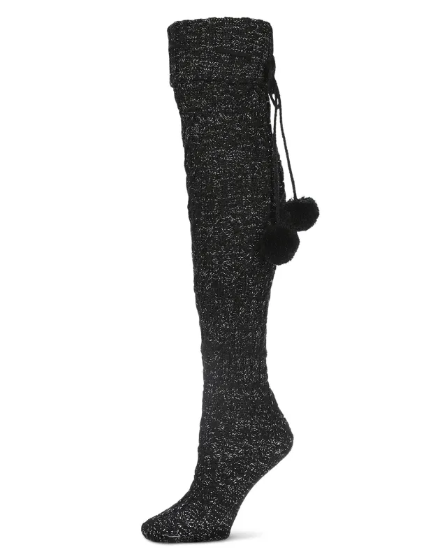 Women's Interdiamond Chunky Knit Over The Knee Warm Sock sold by MeMoi