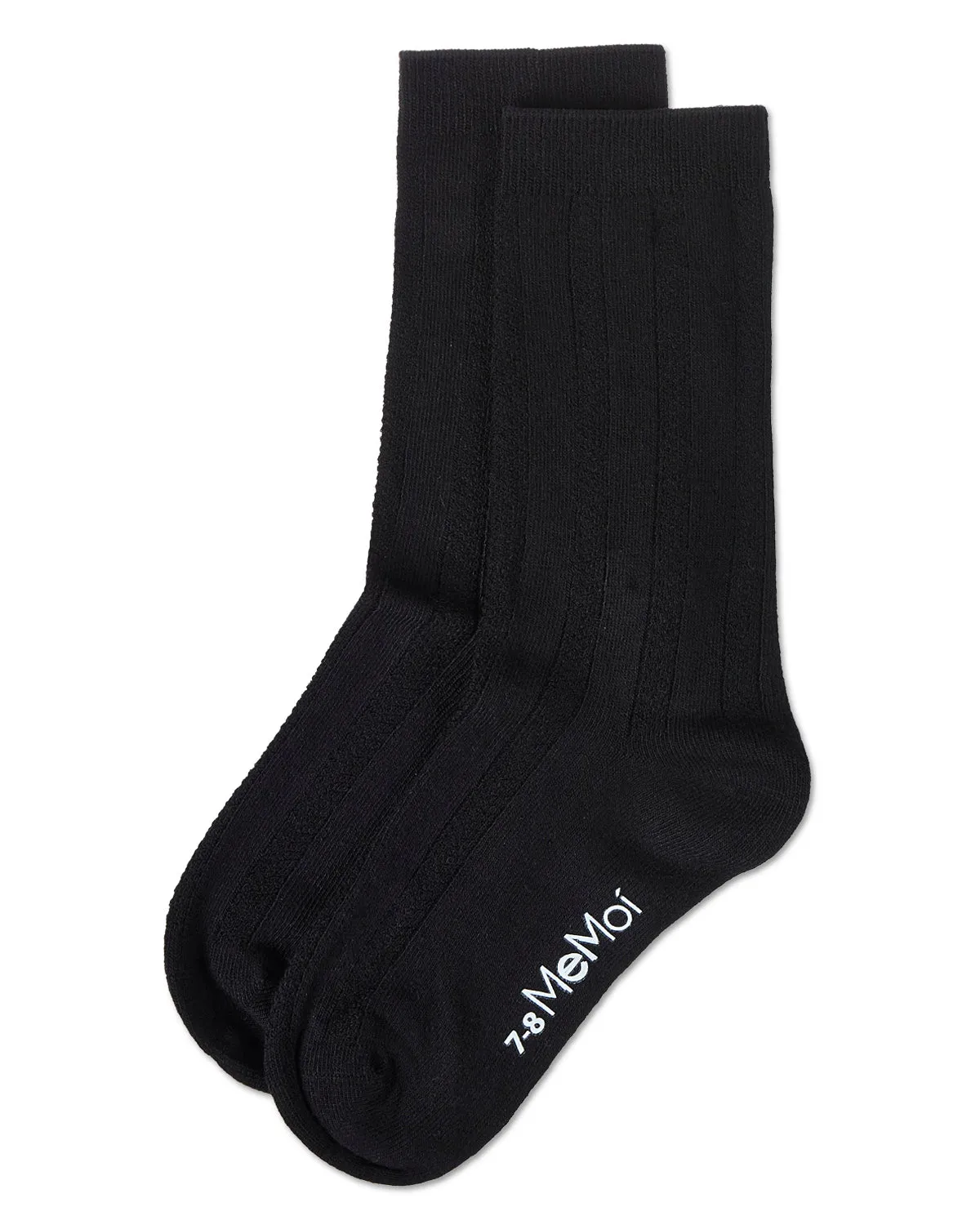 Woven Ribbed Bamboo Blend Boy’s Crew Socks sold by MeMoi product image thumbnail 4