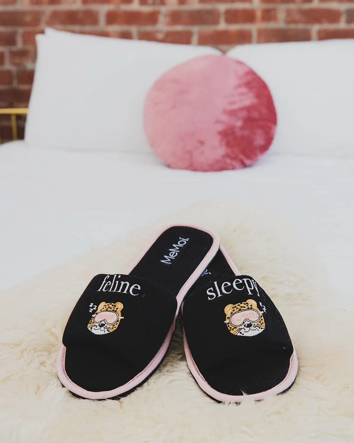 Feline Sleepy Open-Toe Slippers sold by MeMoi product image thumbnail 2