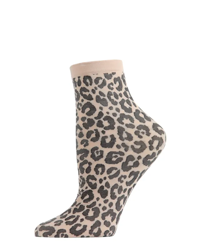 Women's Classic Wild Leopard Print Anklet Sock sold by MeMoi