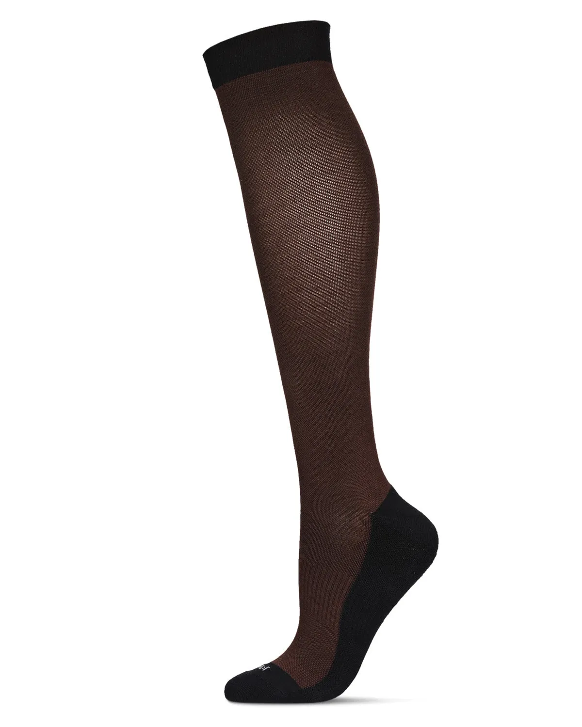 Women's Two-Tone Contrast Bamboo Blend 8-15mmHg Graduated Compression Socks sold by MeMoi product image thumbnail 3