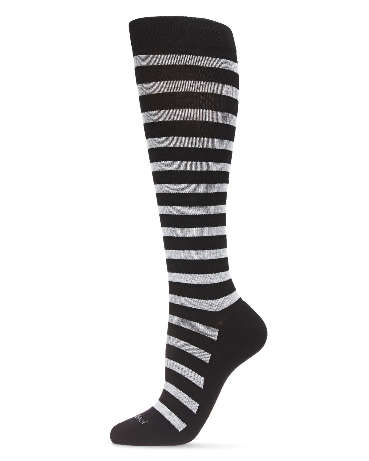 Women's Cabana Stripe Bamboo Blend 8-15mmHg Graduated Compression Socks sold by MeMoi product image thumbnail 4