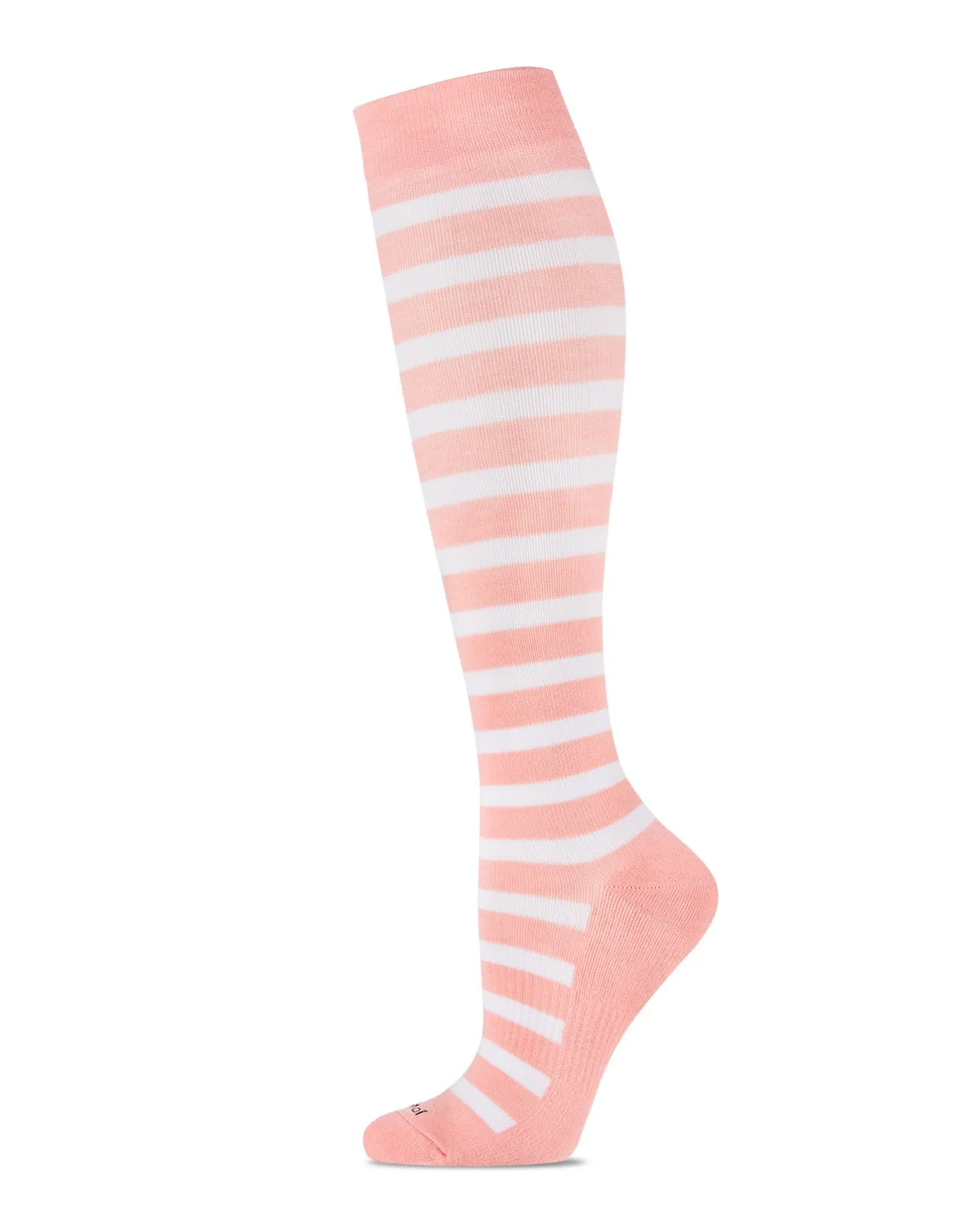 Women's Cabana Stripe Bamboo Blend 8-15mmHg Graduated Compression Socks sold by MeMoi