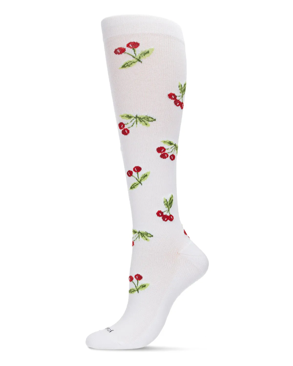 Women's Very Cherry Bamboo Blend 8-15mmHg Graduated Compression Socks sold by MeMoi