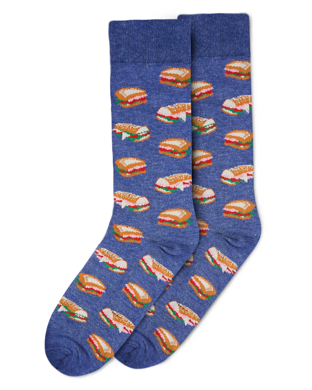 Men's Tasty Hoagies Bamboo Blend Novelty Crew Sock sold by MeMoi product image thumbnail 4