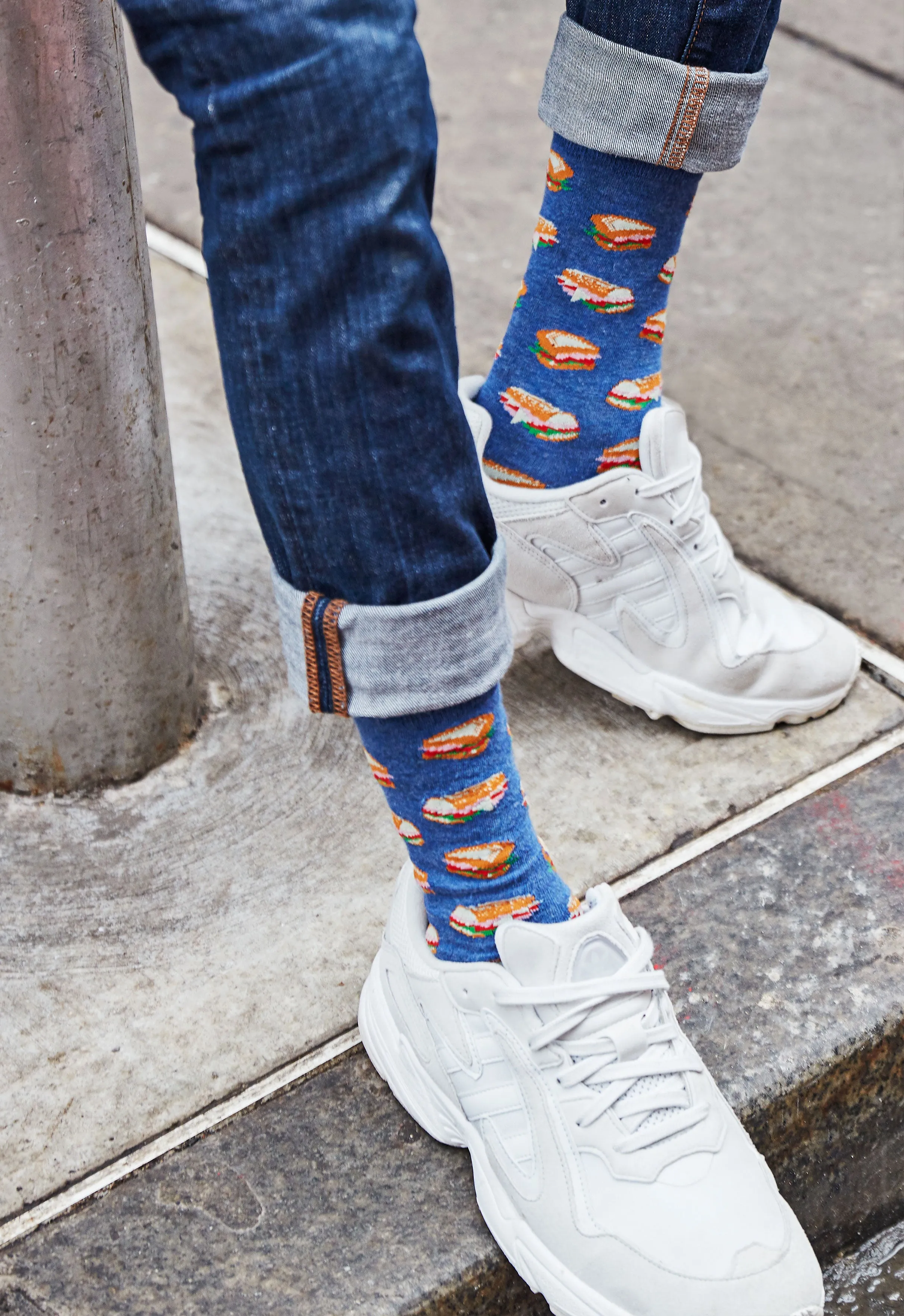 Men's Tasty Hoagies Bamboo Blend Novelty Crew Sock sold by MeMoi product image thumbnail 2