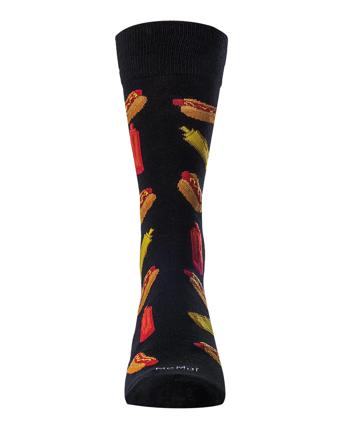 Men's Tasty Hot Dogs Bamboo Blend Novelty Crew Sock sold by MeMoi product image thumbnail 5