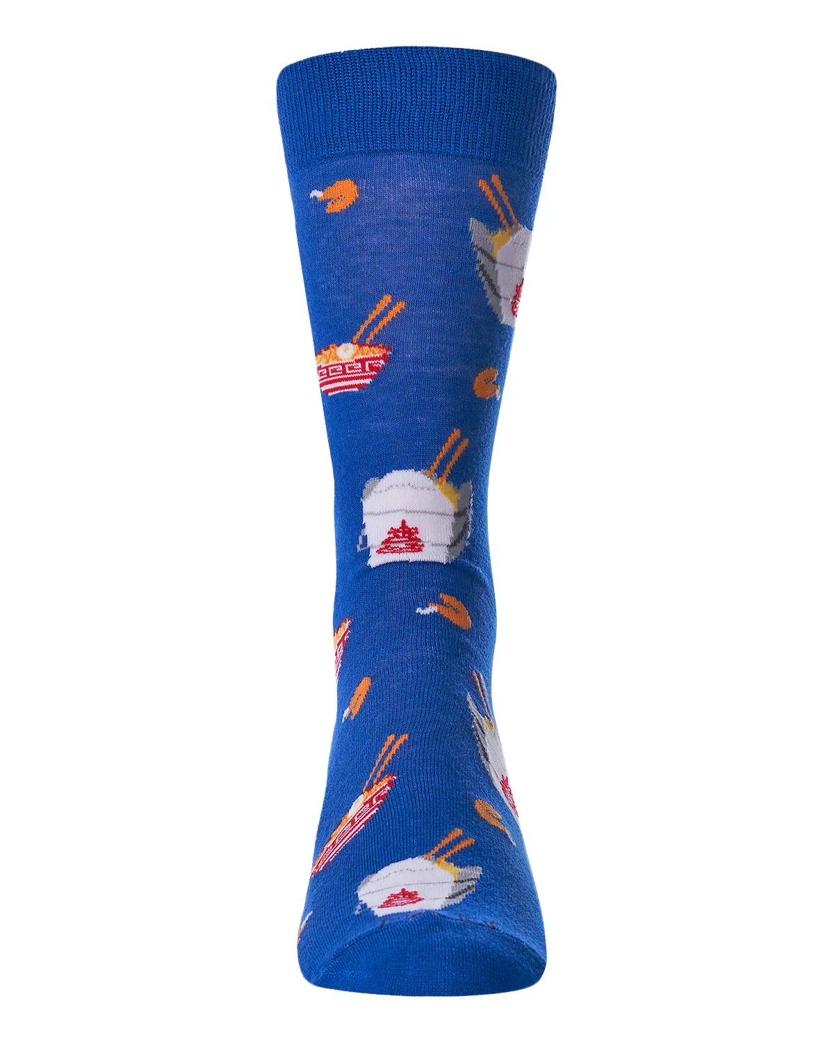 Men's Let’s Order Takeout Bamboo Blend Novelty Crew Sock sold by MeMoi product image thumbnail 2