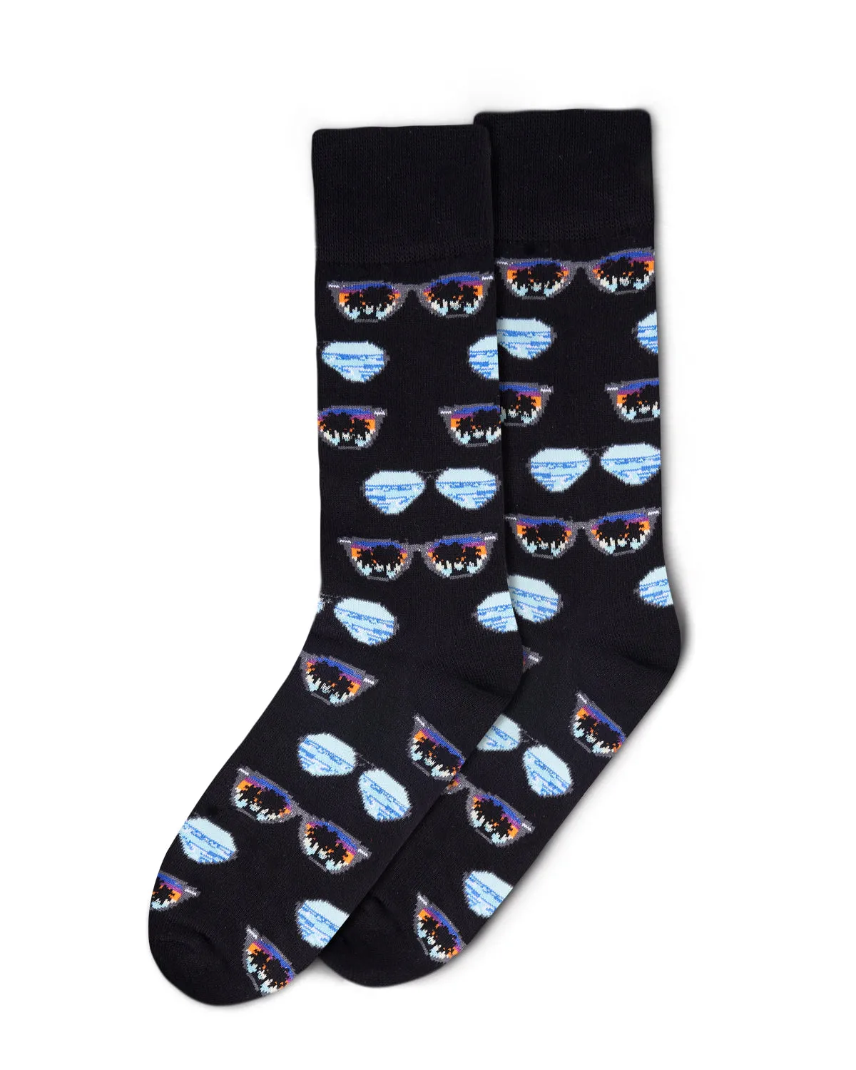 Men's Cool Sunglasses Bamboo Blend Novelty Crew Sock sold by MeMoi product image thumbnail 3