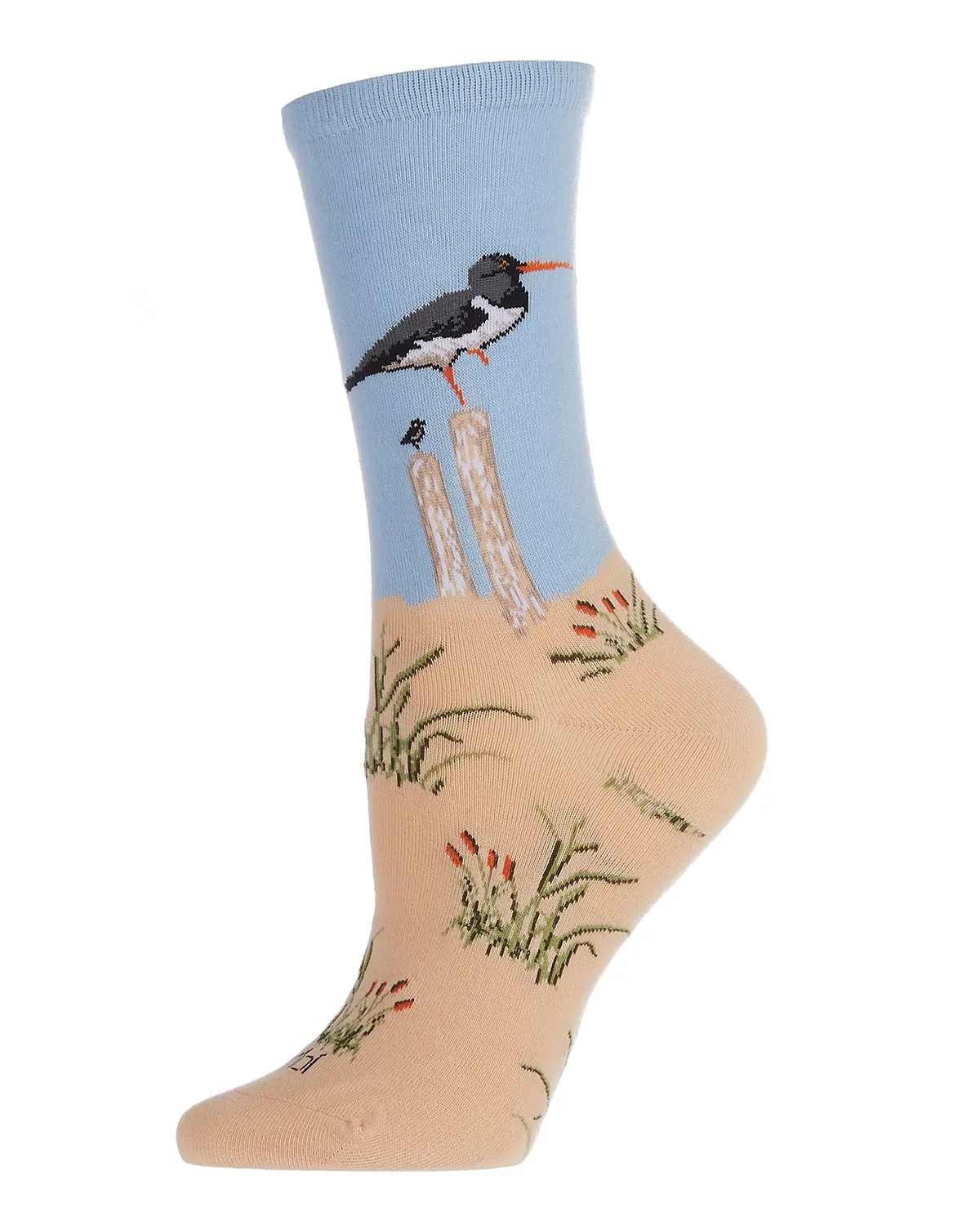 Women's Seagulls Limited Edition Cotton Blend Crew Sock sold by MeMoi