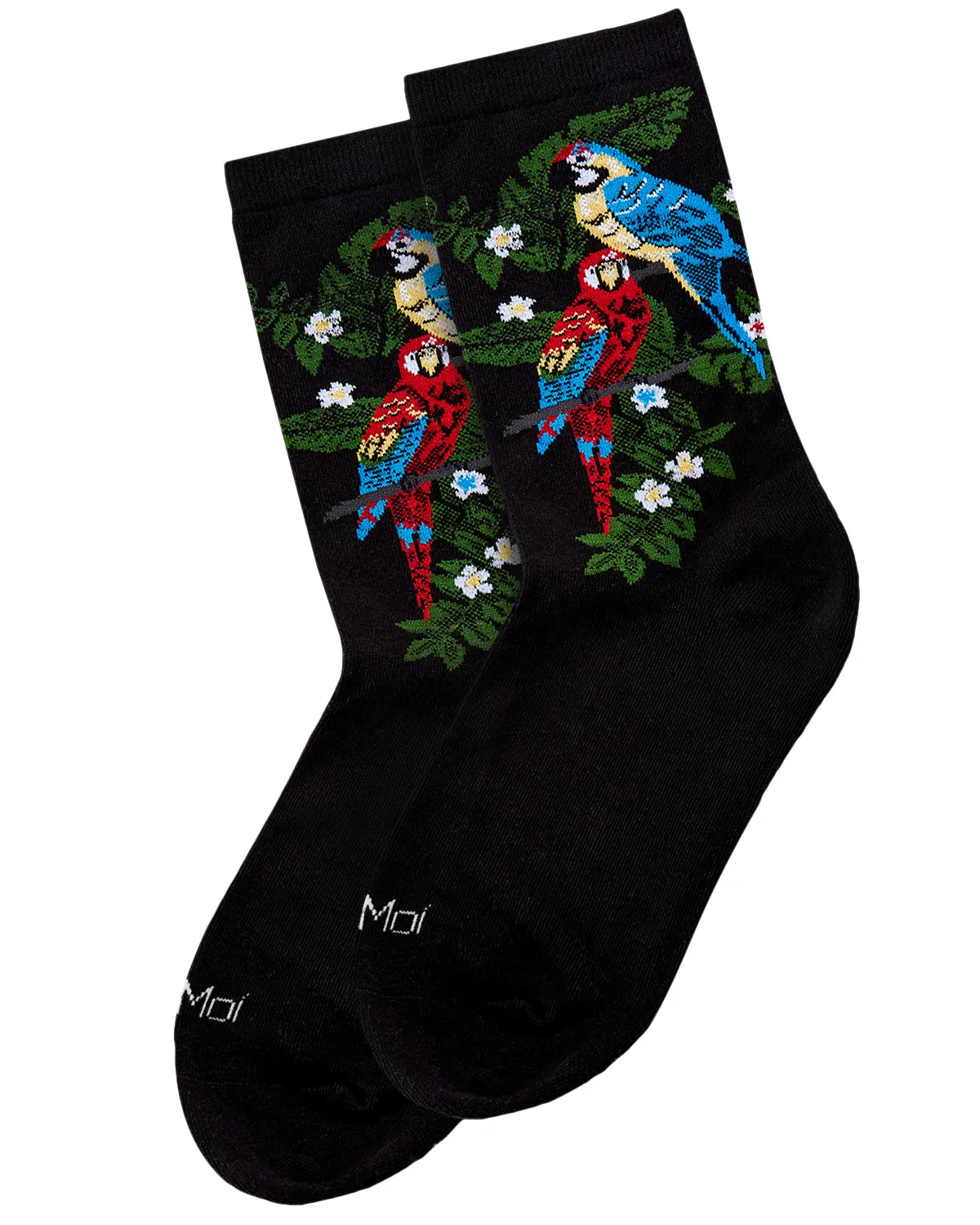 Women's Parrots Limited Edition Cotton Blend Crew Sock sold by MeMoi product image thumbnail 3