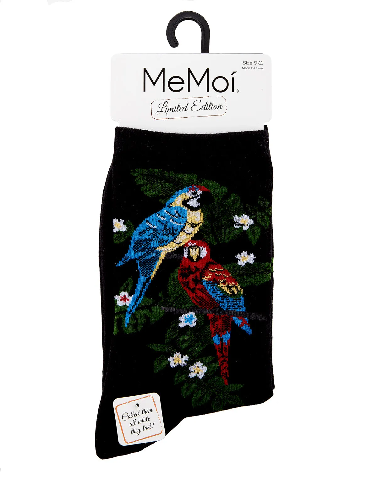 Women's Parrots Limited Edition Cotton Blend Crew Sock sold by MeMoi product image thumbnail 4