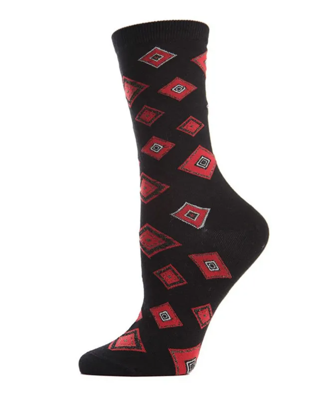 Natori Obi Fashion Cotton Blend Crew Socks sold by MeMoi