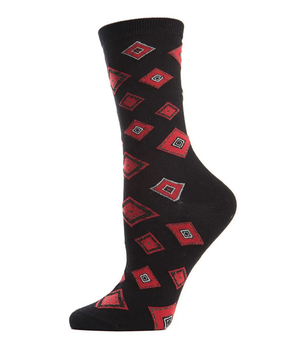 Natori Obi Fashion Cotton Blend Crew Socks sold by MeMoi