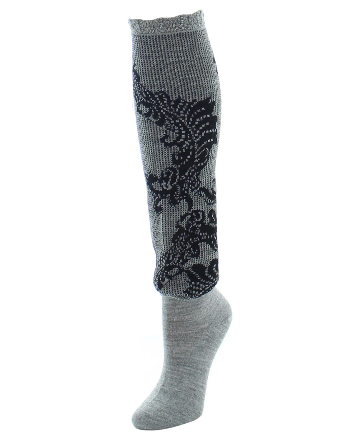 Natori Women's Feather Lace Wool-blend Knee Socks sold by MeMoi product image thumbnail 2