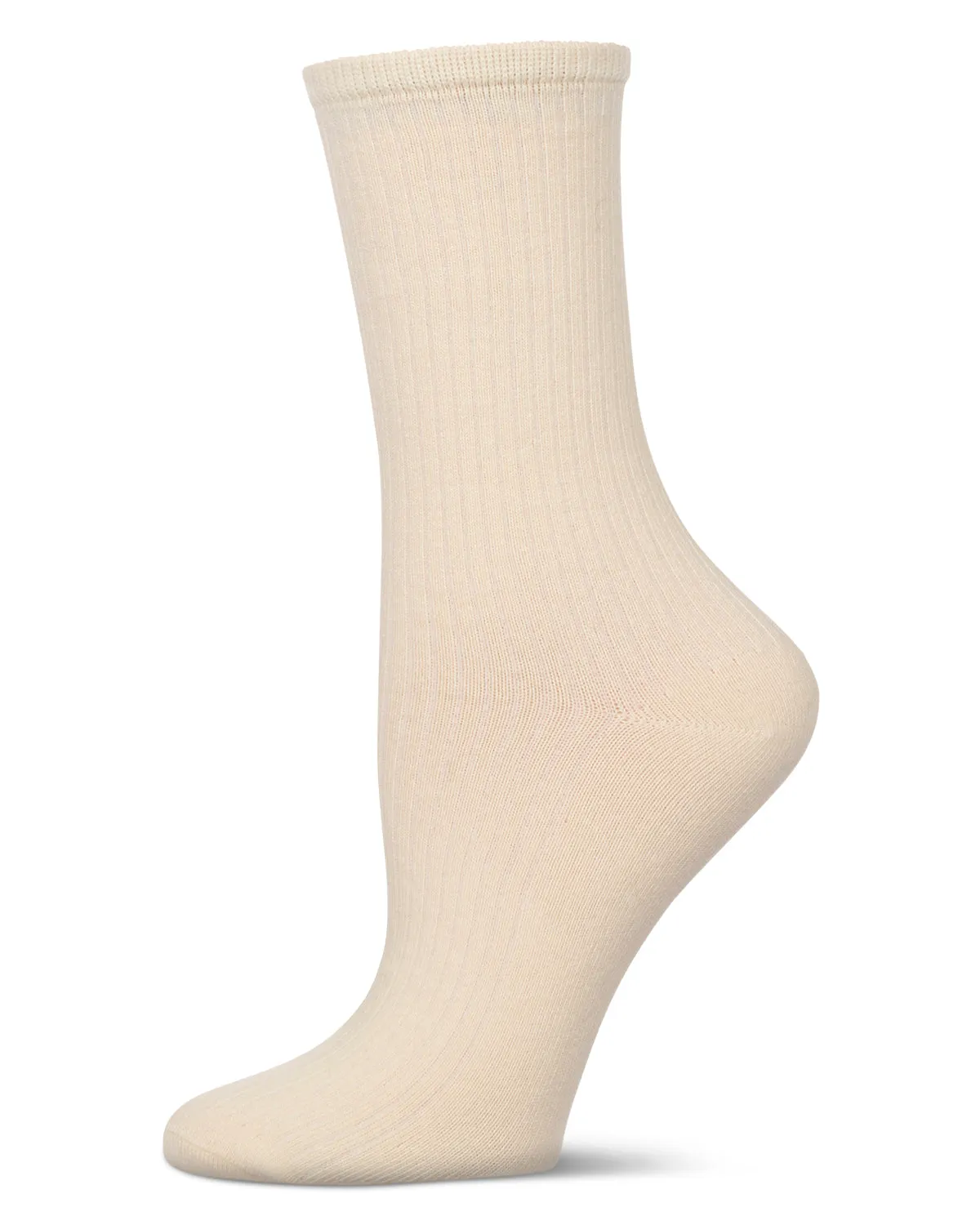 Women's Organic Cotton Flat Knit Breathable Crew Sock sold by MeMoi product image thumbnail 4