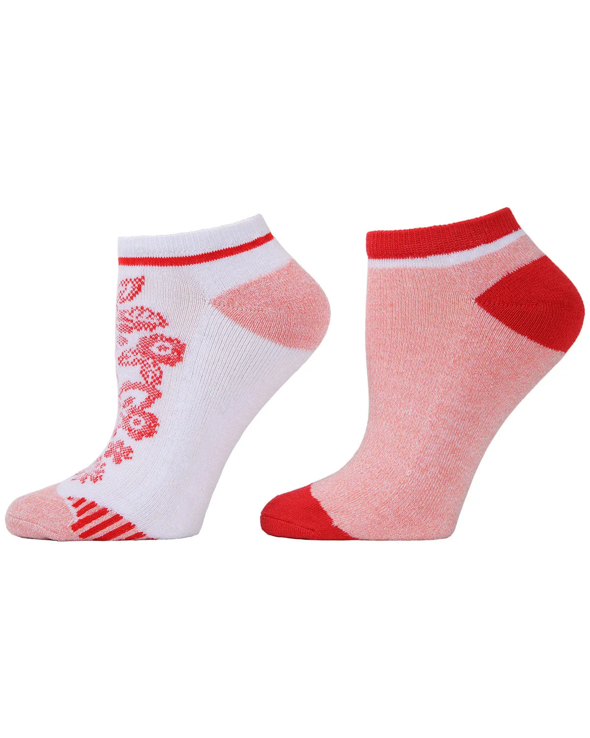 Natori Floral Stripes Cushioned No-Show Socks 2-Pack sold by MeMoi