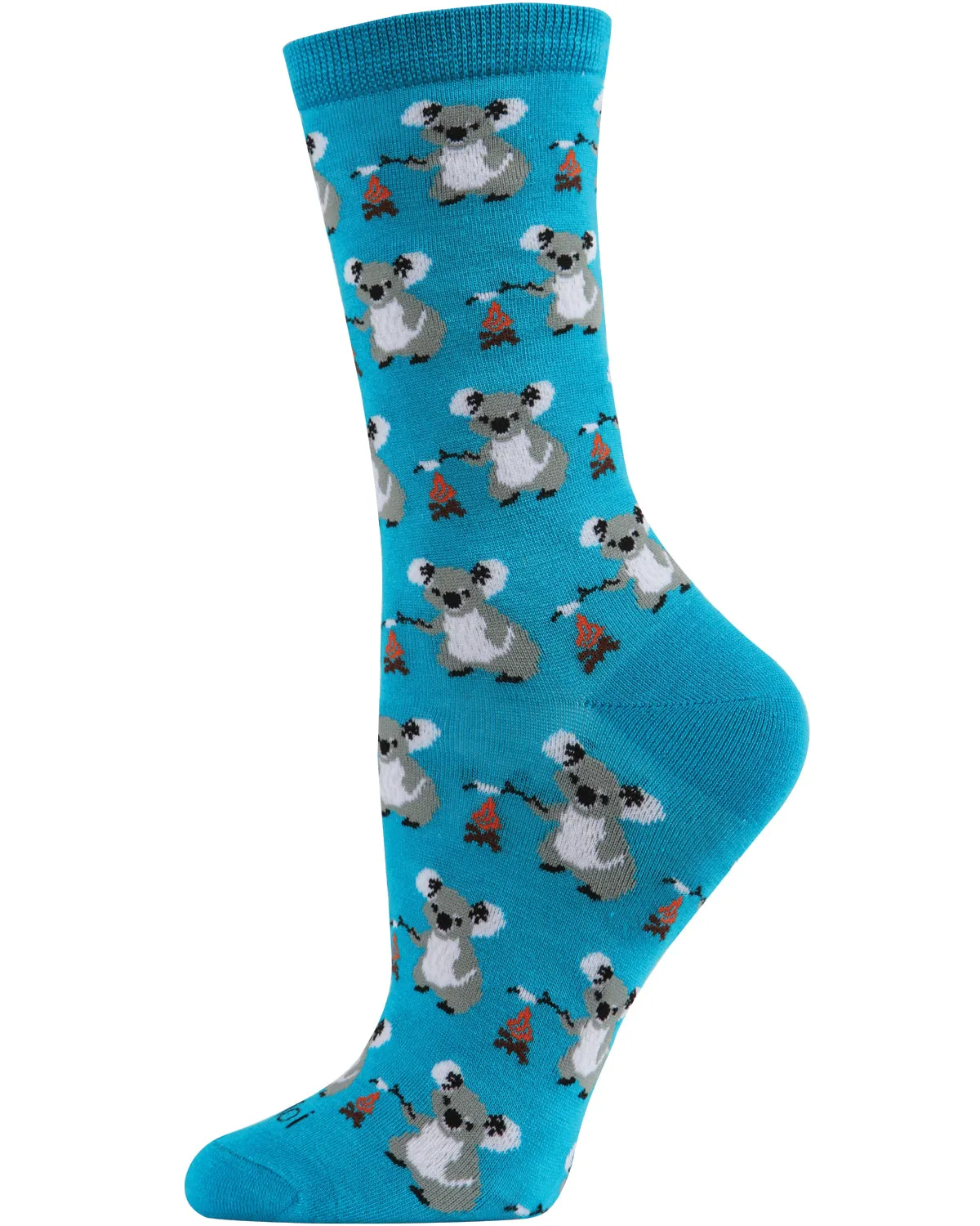 Camping Koalas Bamboo Blend Crew Socks sold by MeMoi