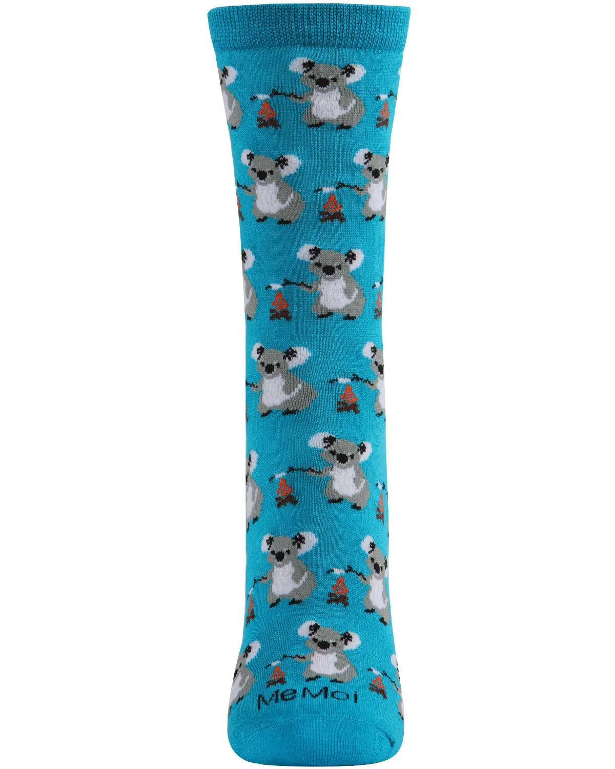 Camping Koalas Bamboo Blend Crew Socks sold by MeMoi product image thumbnail 2