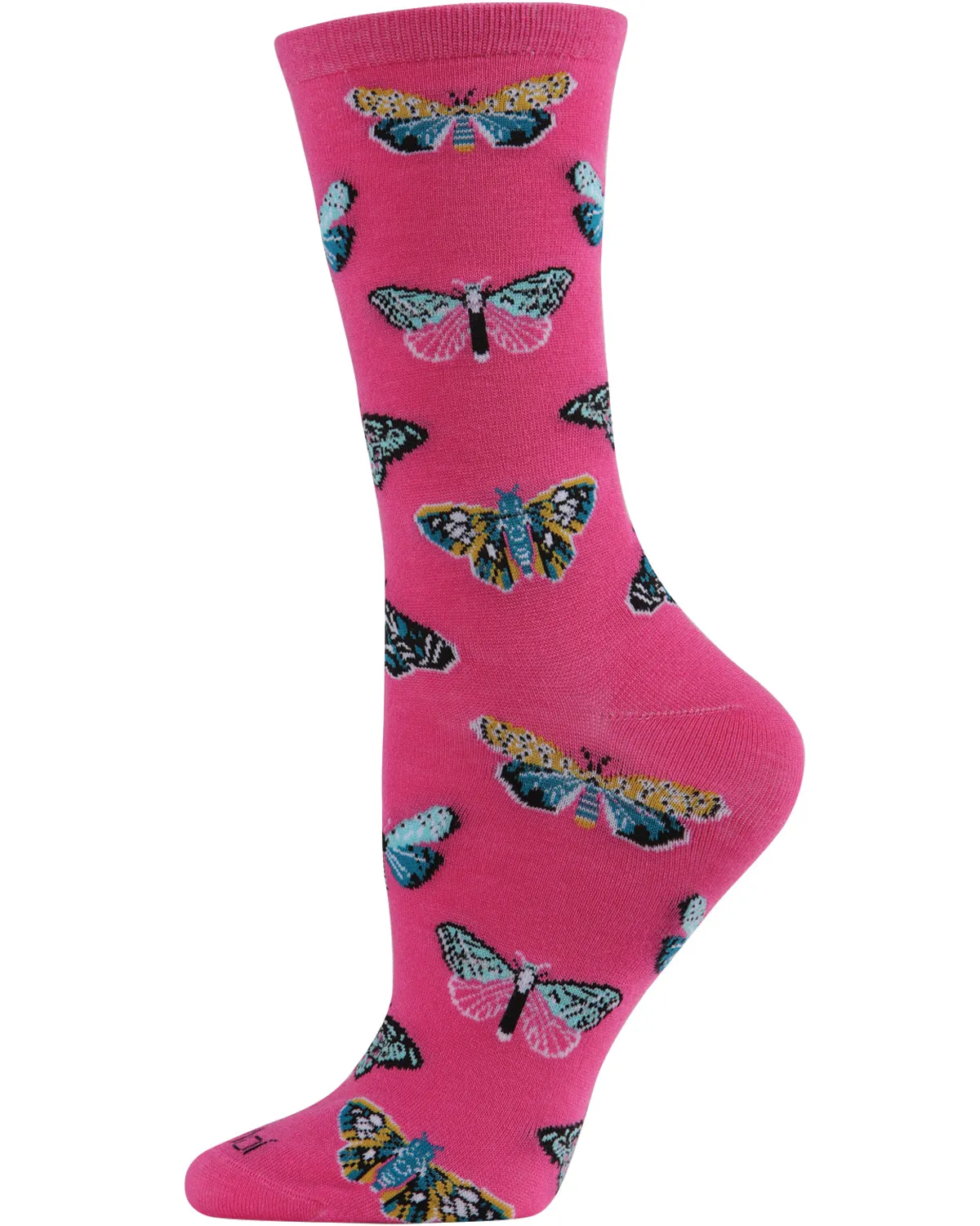 Butterfly Bamboo Blend Crew Socks sold by MeMoi