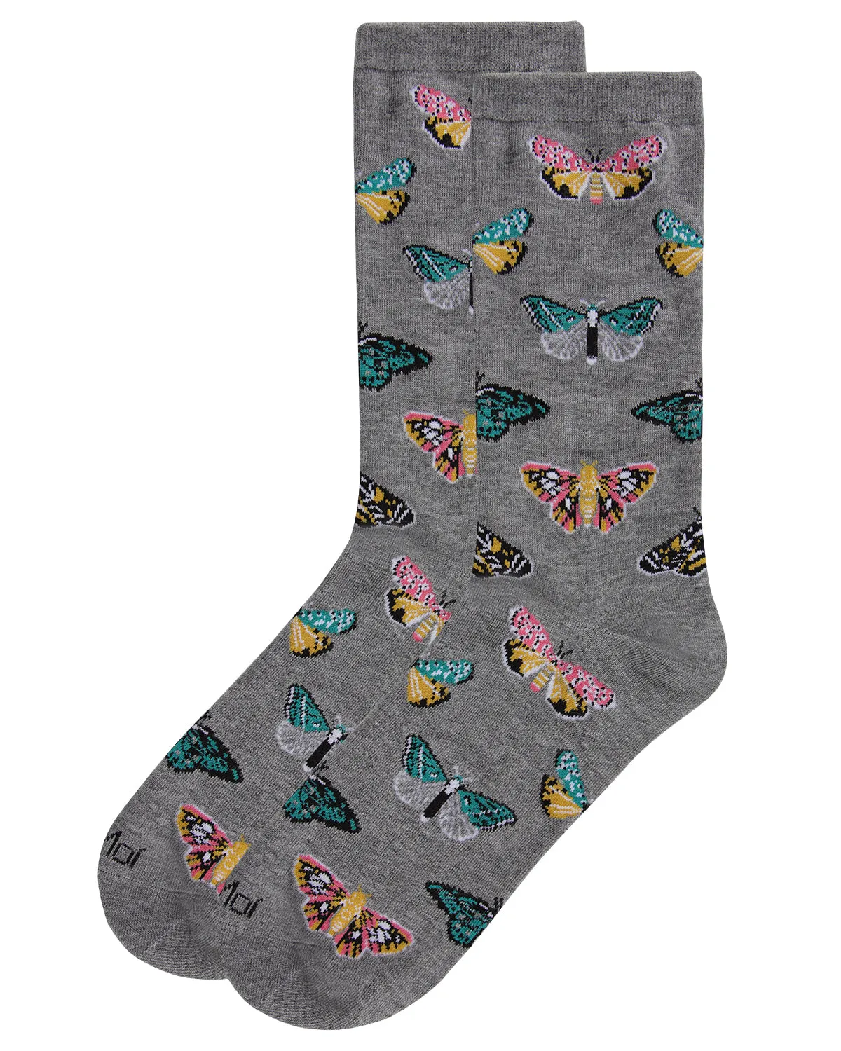 Butterfly Bamboo Blend Crew Socks sold by MeMoi product image thumbnail 4