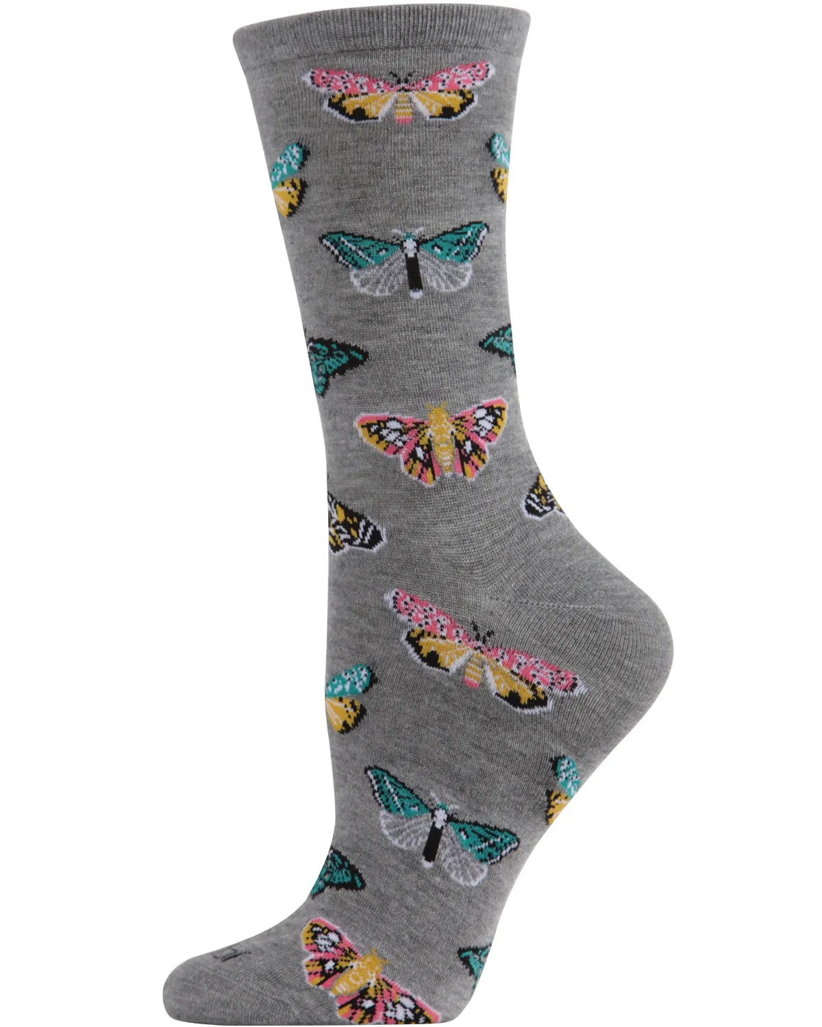 Butterfly Bamboo Blend Crew Socks sold by MeMoi product image thumbnail 2