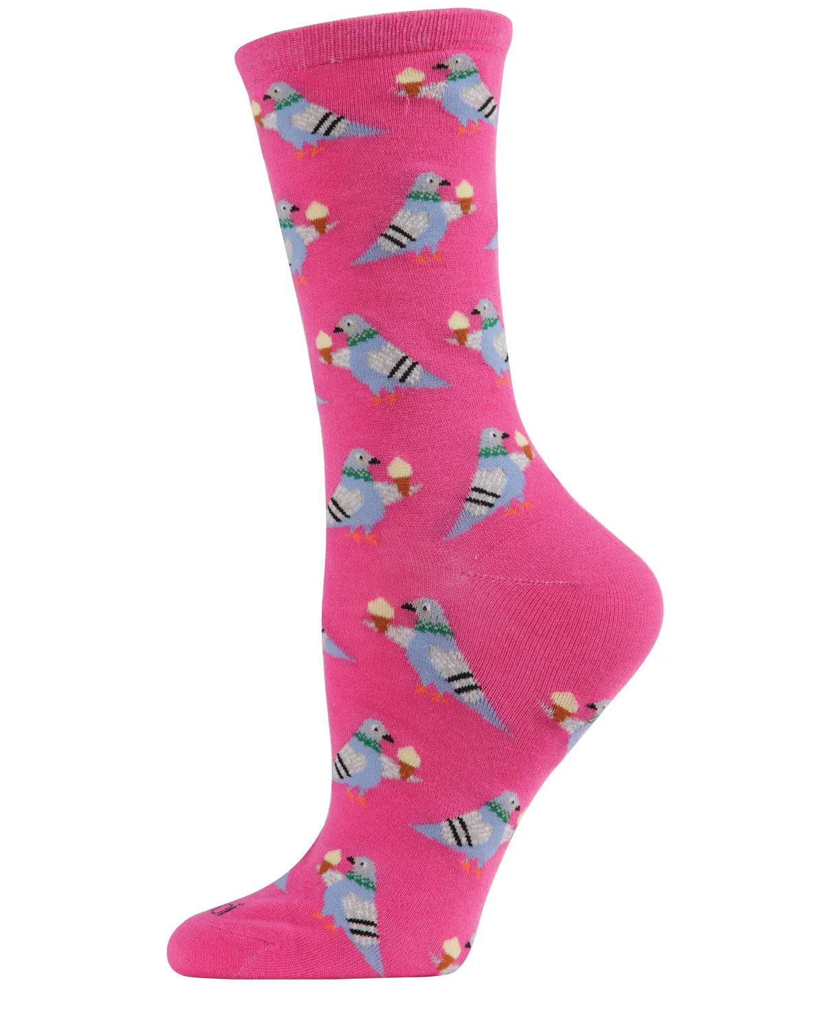 Feed the NYC Pigeons Bamboo Blend Crew Socks sold by MeMoi product image thumbnail 4