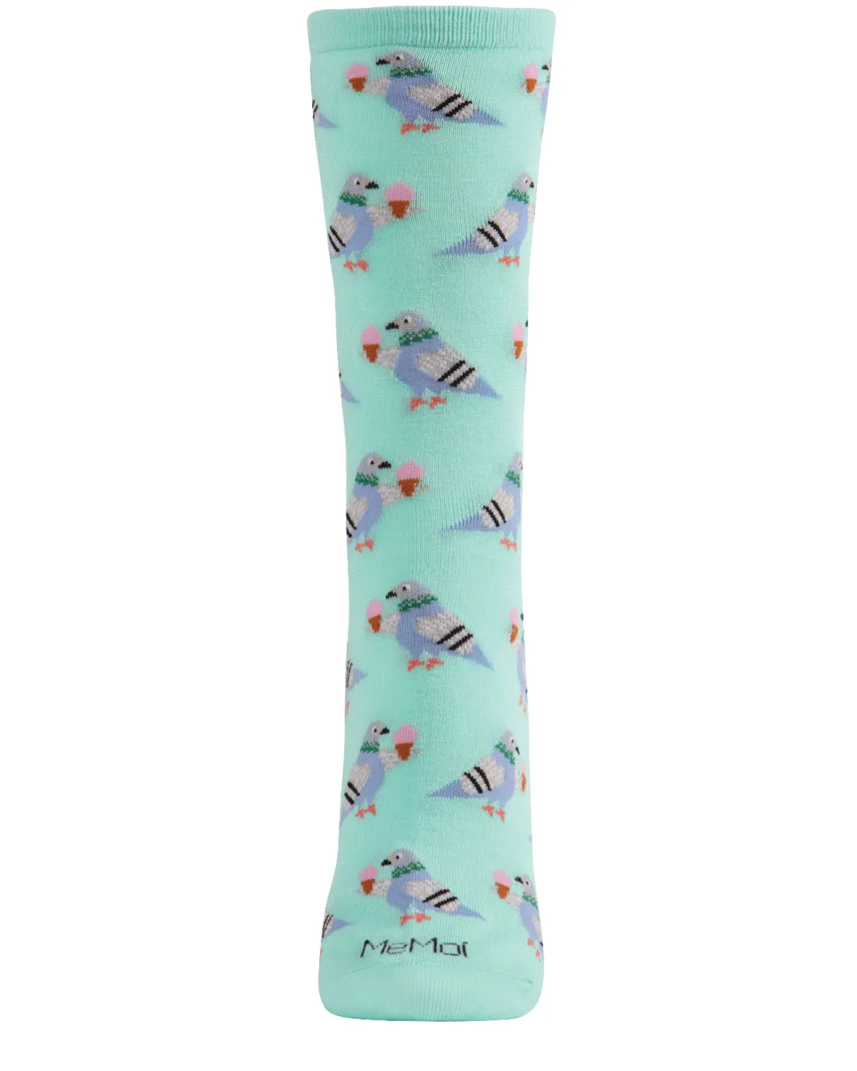 Feed the NYC Pigeons Bamboo Blend Crew Socks sold by MeMoi product image thumbnail 2