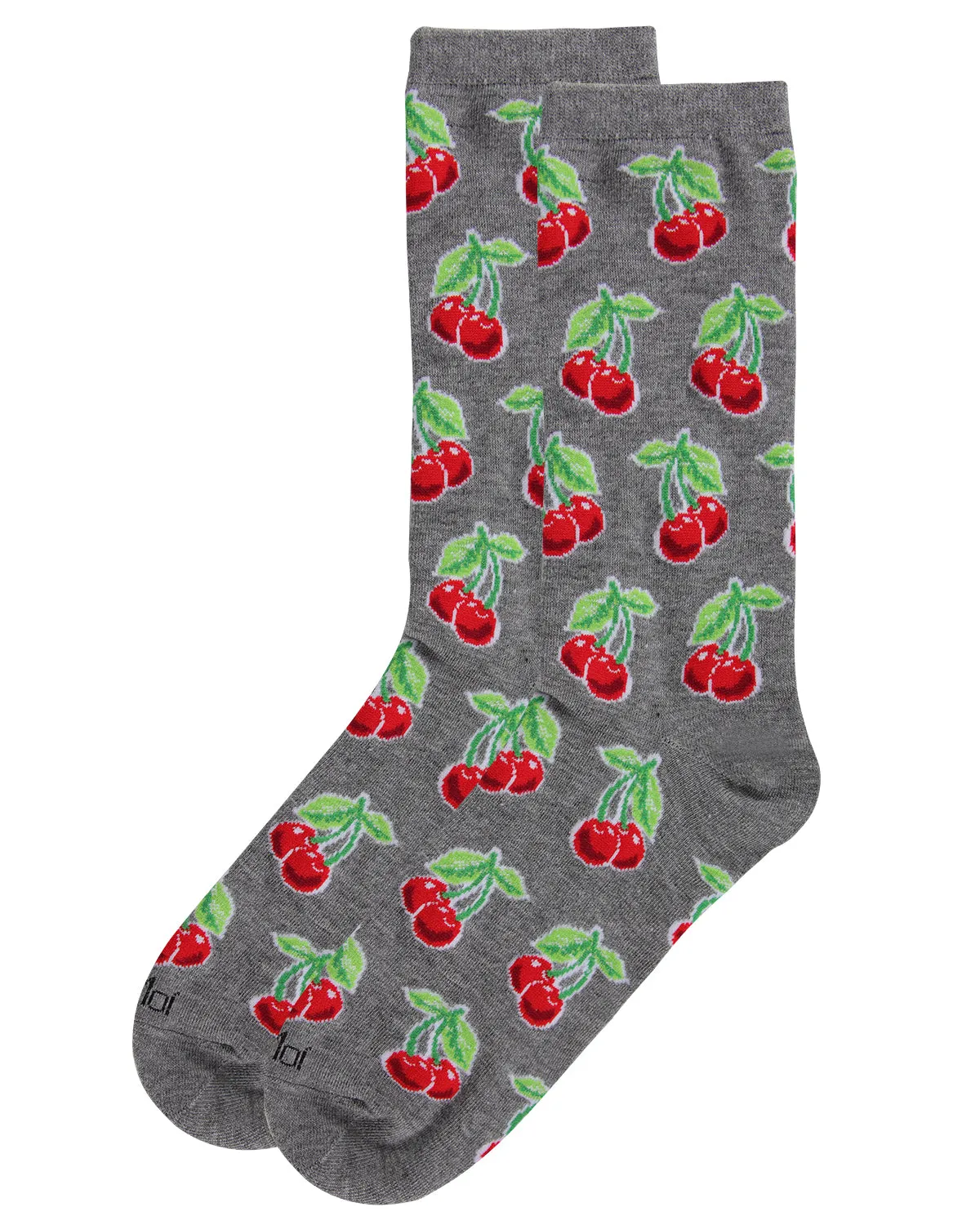 Cherries Bamboo Blend Crew Socks sold by MeMoi product image thumbnail 3