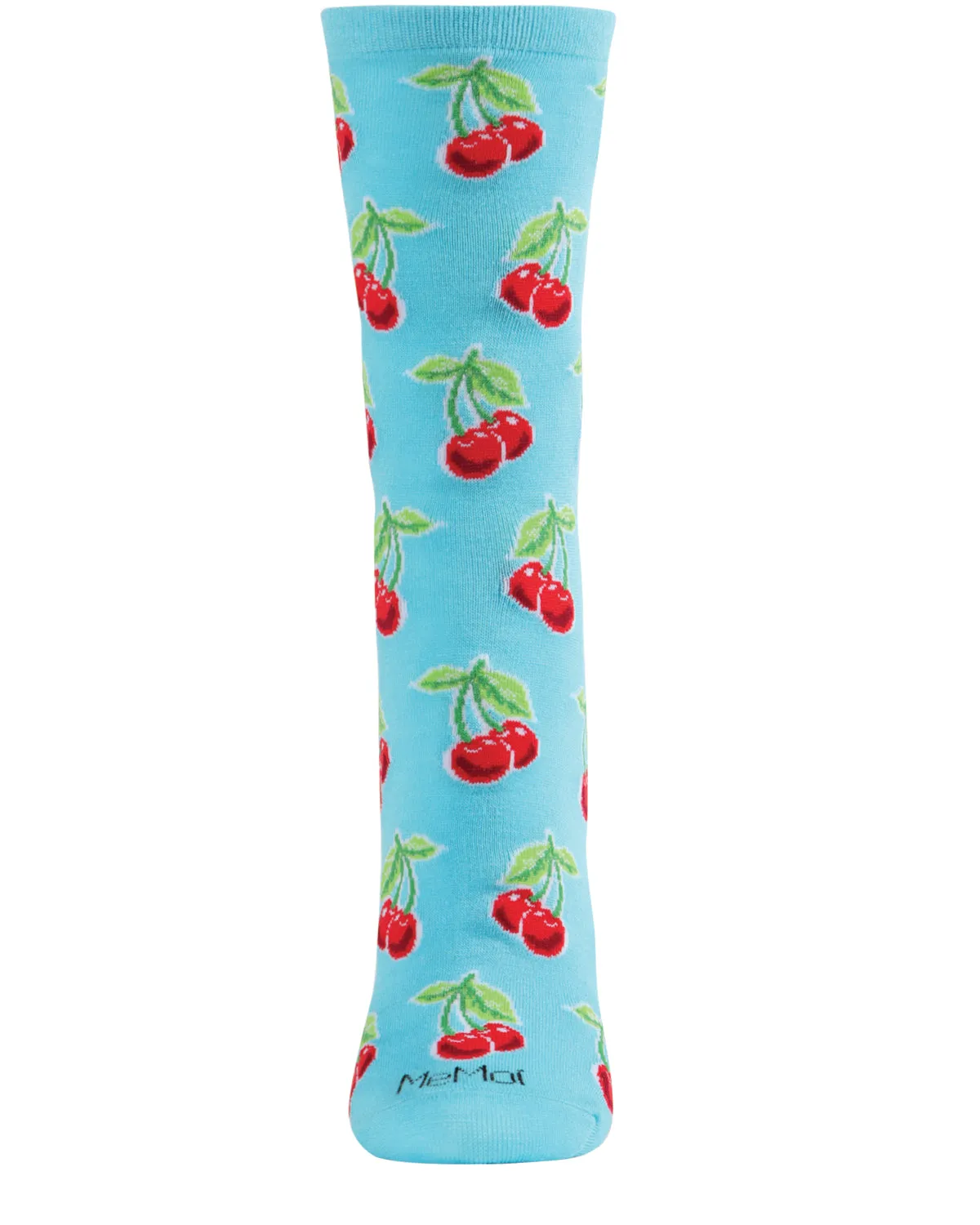 Cherries Bamboo Blend Crew Socks sold by MeMoi product image thumbnail 5