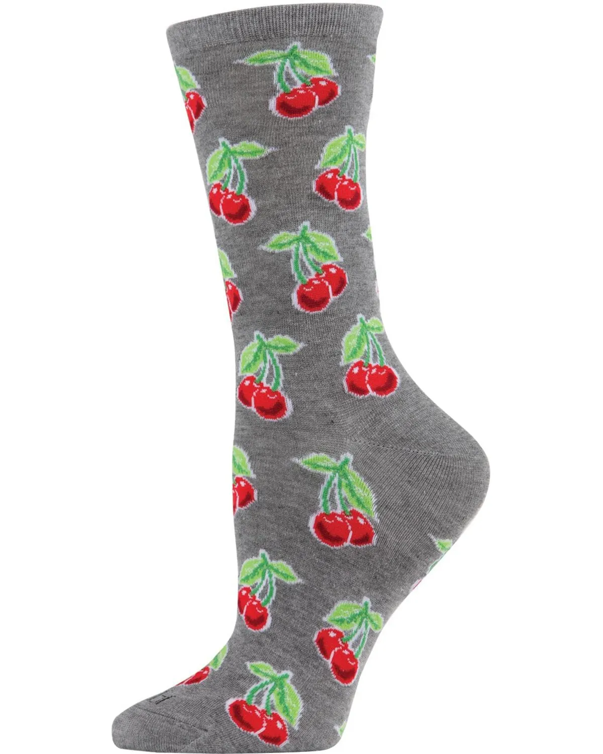 Cherries Bamboo Blend Crew Socks sold by MeMoi product image thumbnail 2