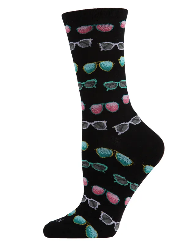Future So Bright Bamboo Blend Crew Socks sold by MeMoi