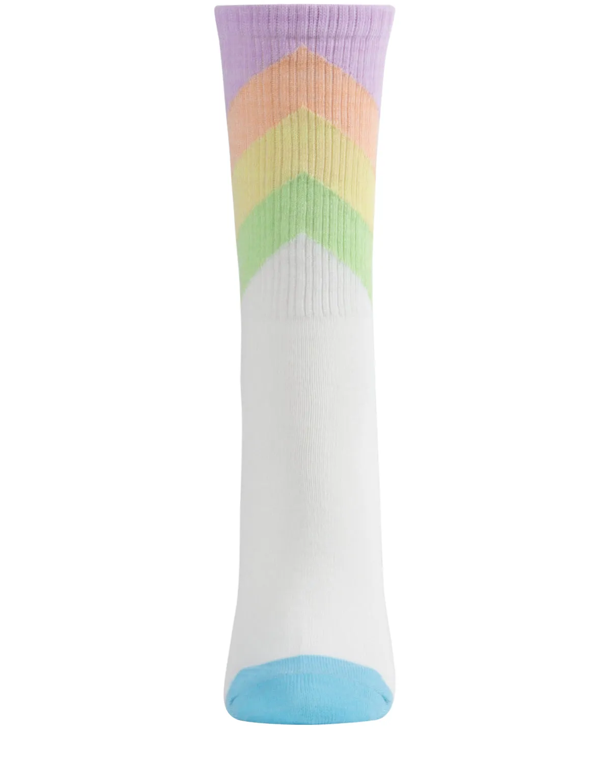 Women's Multicolor Pastel Arrow Crew Sock sold by MeMoi product image thumbnail 2