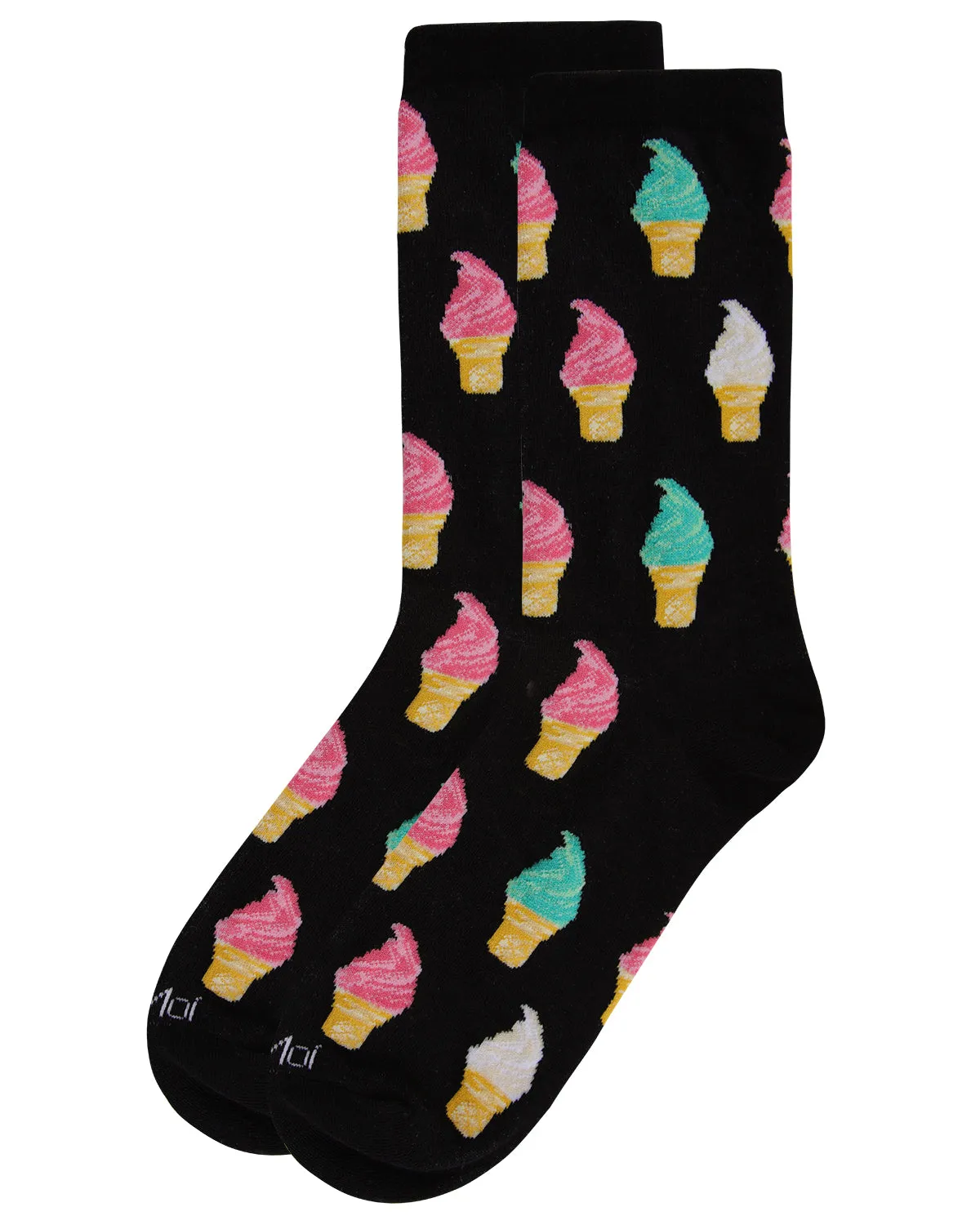 Soft Serve Cones Bamboo Blend Crew Socks sold by MeMoi product image thumbnail 4