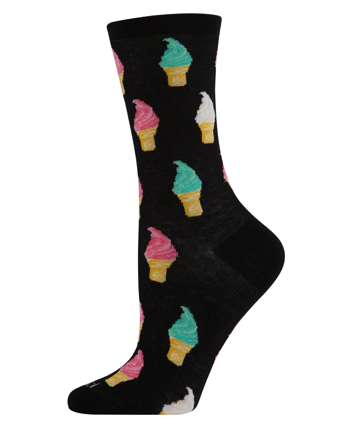 Soft Serve Cones Bamboo Blend Crew Socks sold by MeMoi product image thumbnail 2