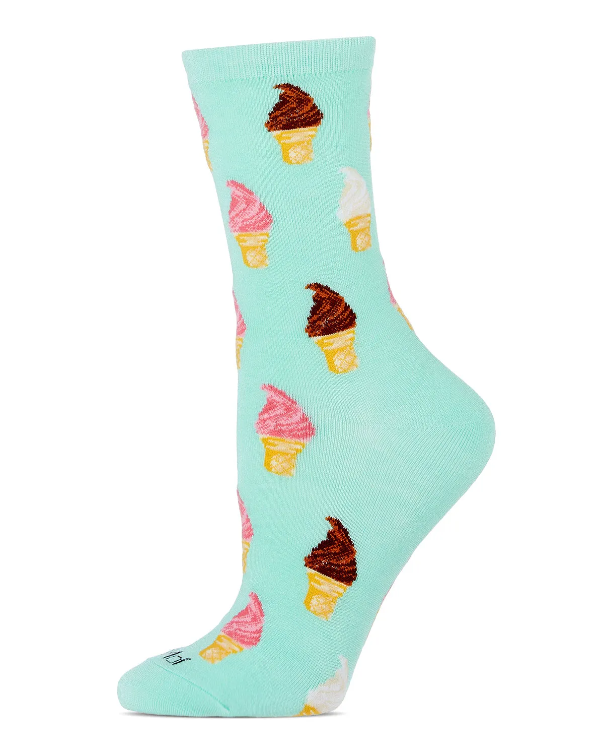 Soft Serve Cones Bamboo Blend Crew Socks sold by MeMoi