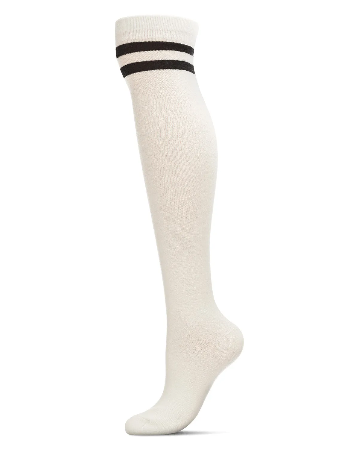 Top Stripe Cashmere Blend Over The Knee Warm Socks sold by MeMoi product image thumbnail 5