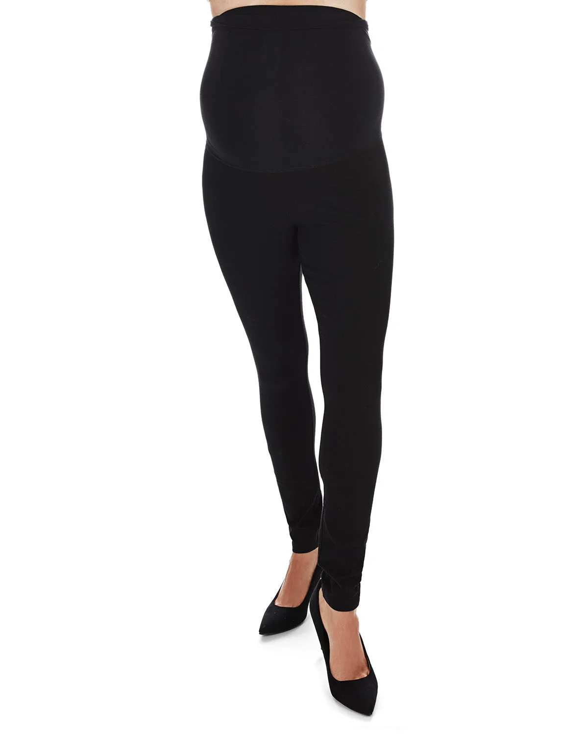 Women's Maternity Cotton Blend Comfort Stretch Leggings sold by MeMoi product image thumbnail 2