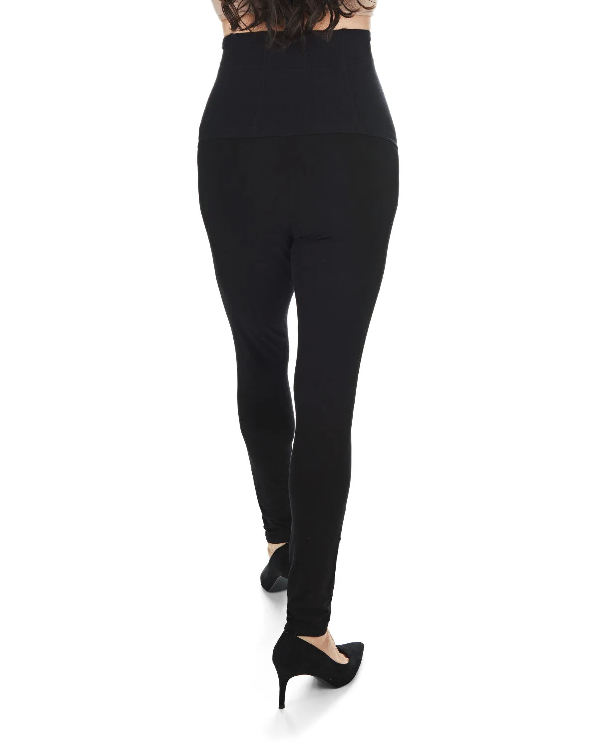 Women's Maternity Cotton Blend Comfort Stretch Leggings sold by MeMoi product image thumbnail 3