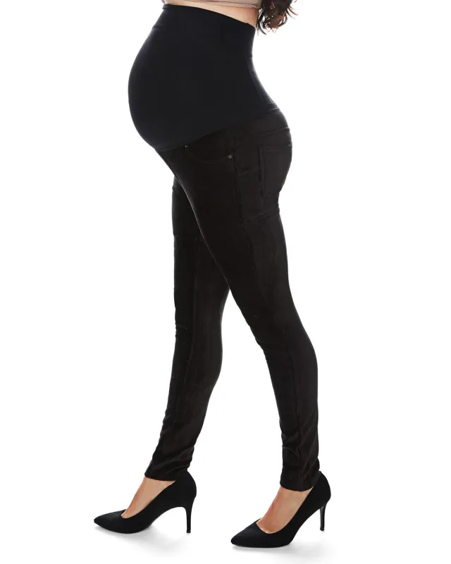 Women's Maternity Cotton Blend Corduroy Leggings with Back Boning sold by MeMoi
