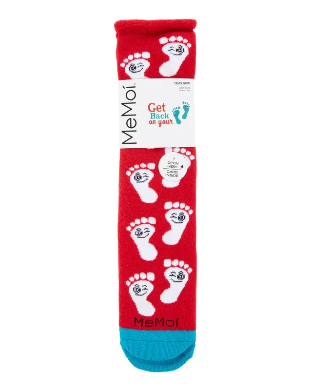 Back On Your Feet Greeting Card Crew Socks sold by MeMoi