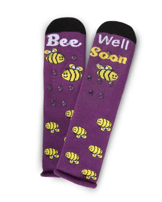 Bee Well Soon Greeting Card Crew Socks sold by MeMoi